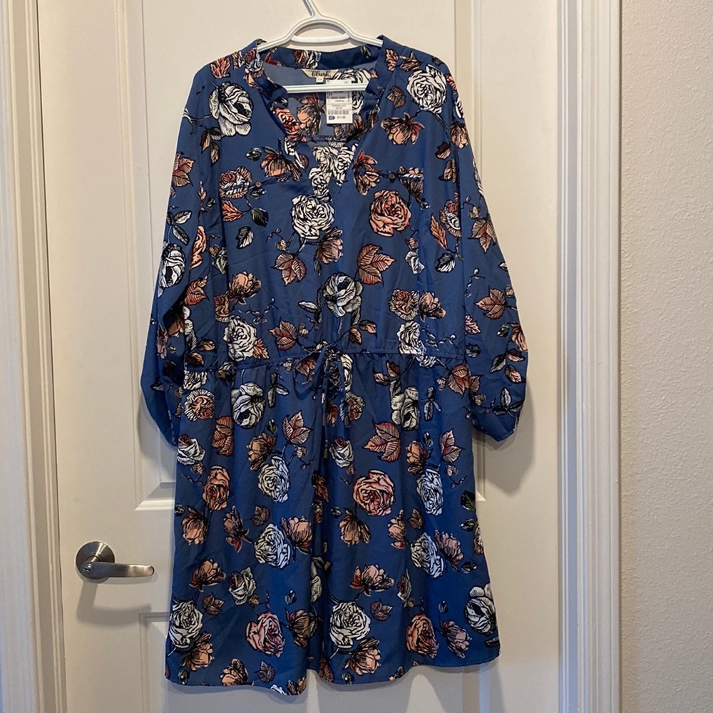 🛍️ Hint of Blush Floral Spring Dress